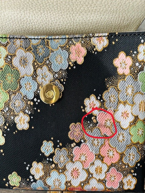 Kaguya Black with Flowers (slightly imperfect)