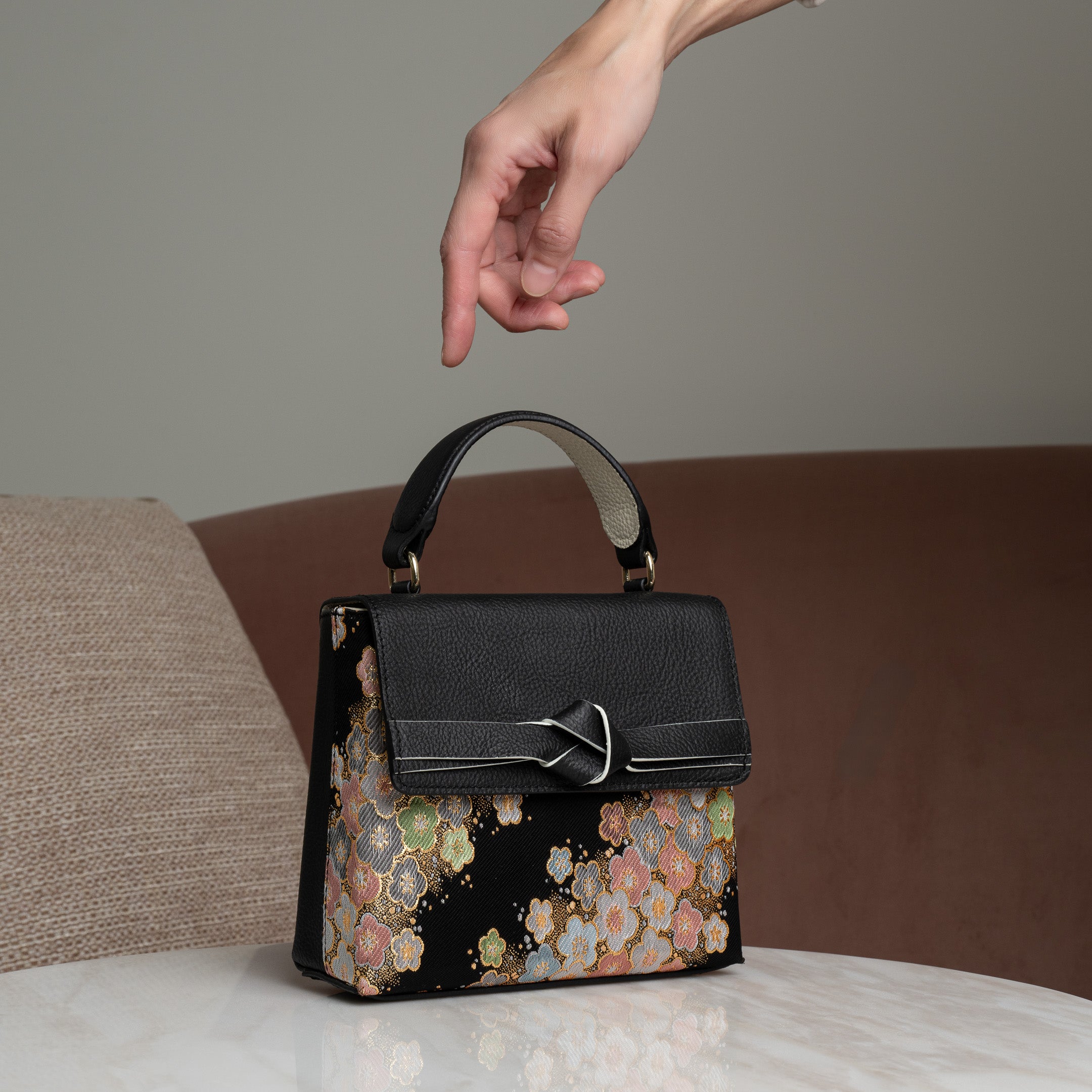 Kaguya Black with Flowers